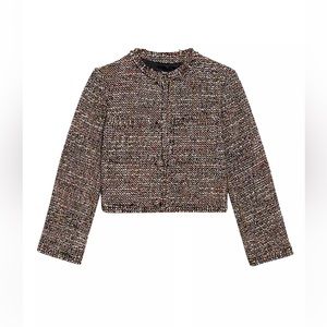 Theory - Cropped Tweed Jacket